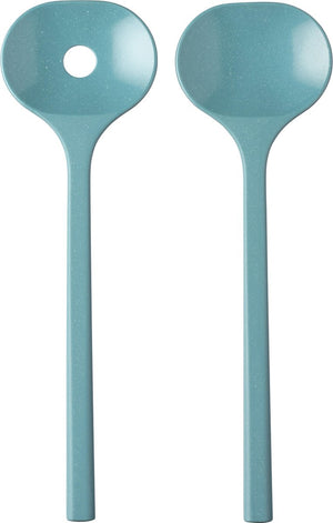Mepal bloom saladebestek - 2-delig - pebble green