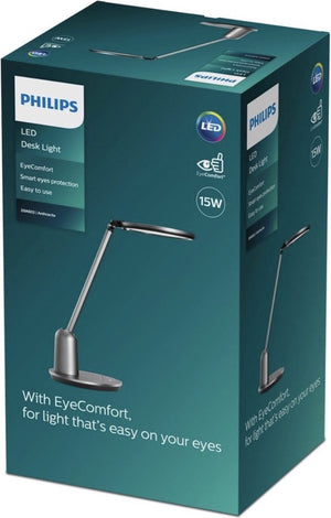 Philips led philips einstein bureaulamp - donkergrijs - lamp - bureau - kantoor- thuiswerken