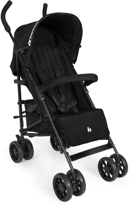 Hauck fold n care - lichtgewicht buggy met kap voor op reis - black