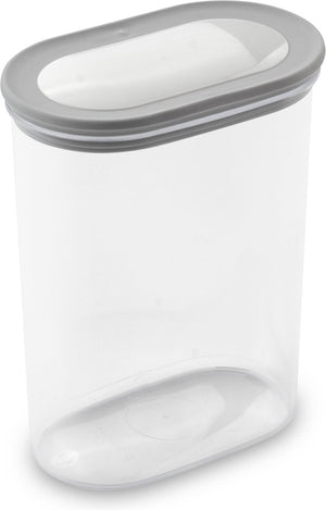 Curver dry grand chef – stapelbare voorraadbus met deksel – 1600 ml – transparant grijs