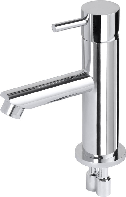 Differnz wastafelkraan recht â€“ mengkraan â€“ koud en warm â€“ toiletkraan â€“ chroom