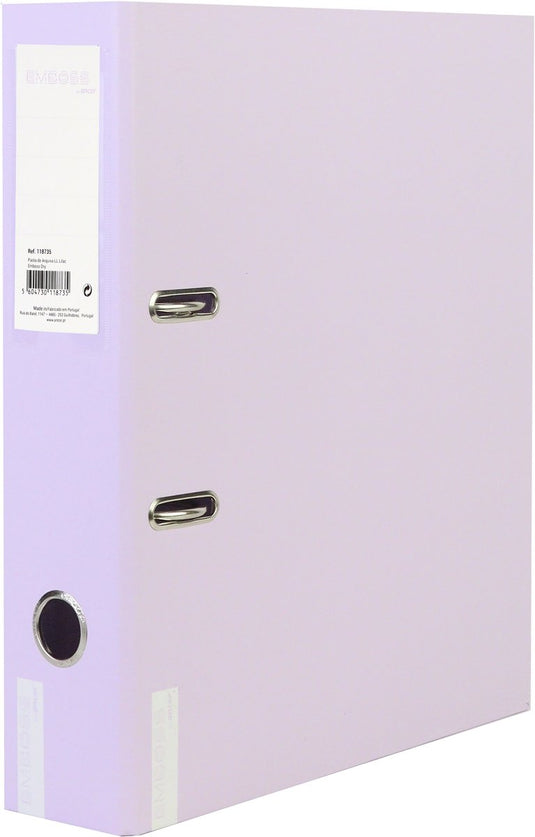 Ancor ordner emboss dry a4 2r 8cm lilac - an-118735
