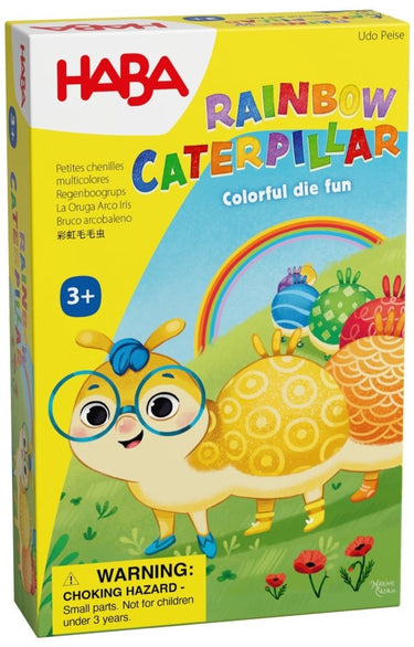 Haba regenboog rups spel - kleurrijk kinderspel voor plezier.