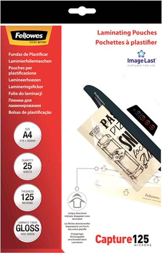 Fellowes lamineerhoezen imagelast - a4 - 125 micron - 25 stuks