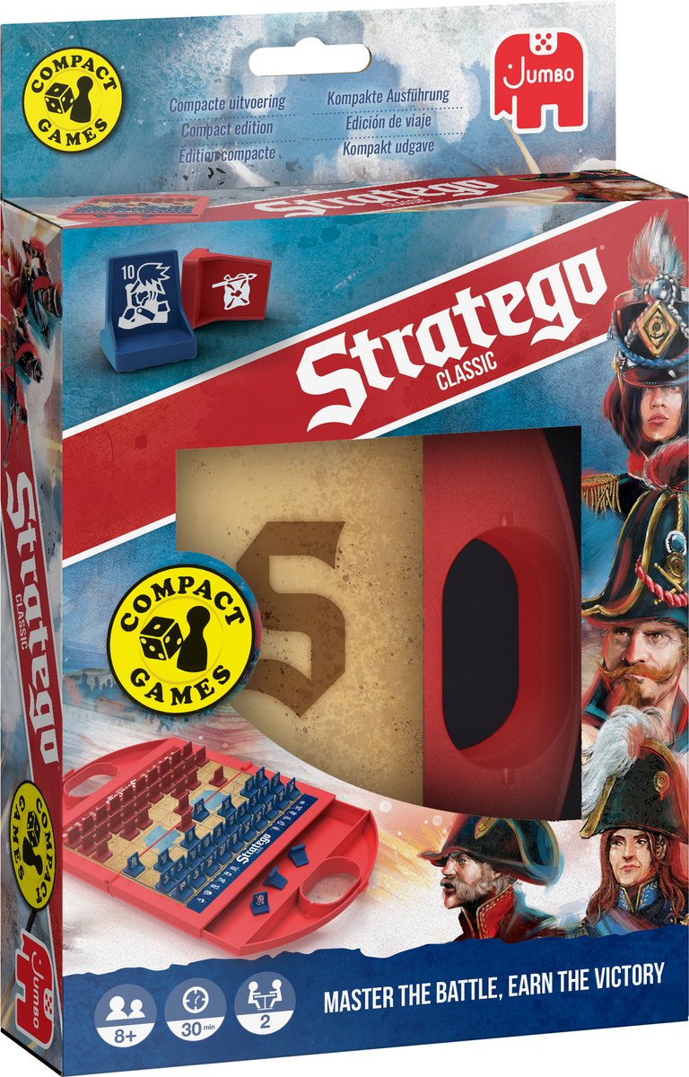 Afbeelding laden in galerijviewer, Stratego compact bord reisspel
