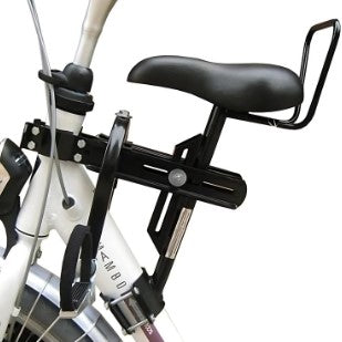 Zadel kinderzitje op buis damesfiets