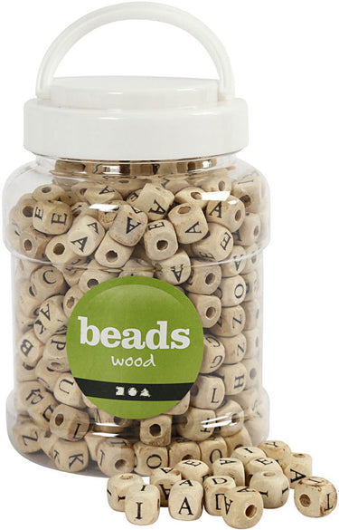 Creativ company http: www.cchobby.nl houten-kralen-afm-9x9x9-mm-gatgrootte-3-mm-ca-400-stuk-185-gr-400-ml-1-emmer