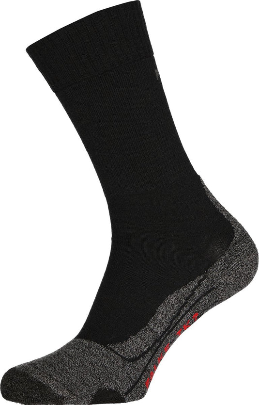 Falke tk2 anti-blaar dik wol functioneel materiaal wandelsokken heren zwart - maat 44-45