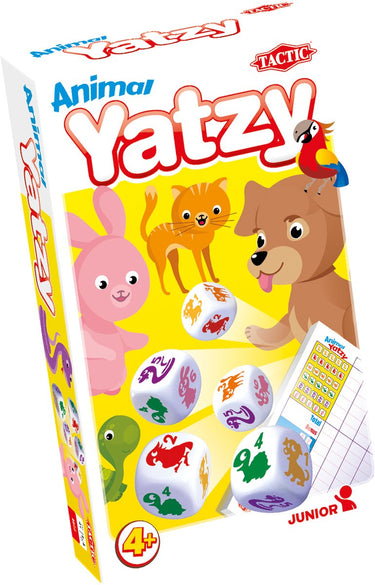 Tactic dieren yatzy – bordspel – compacte editie – dobbelspel voor jong en oud – vanaf 4 jaar – 2 of meer spelers