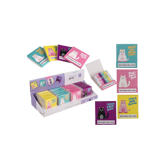 Ootb nagelvijlen set a 6 in giftbox 5,5x5,8cm