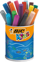 Bic kids viltstift visacolor xl ecolutions 18 stiften in een metalen pot