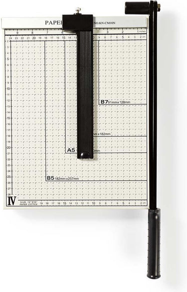 Nedis papiersnijmachine - max. snijden maat: 210 x 297 mm - soort mes: metaal - metaal - wit zwart