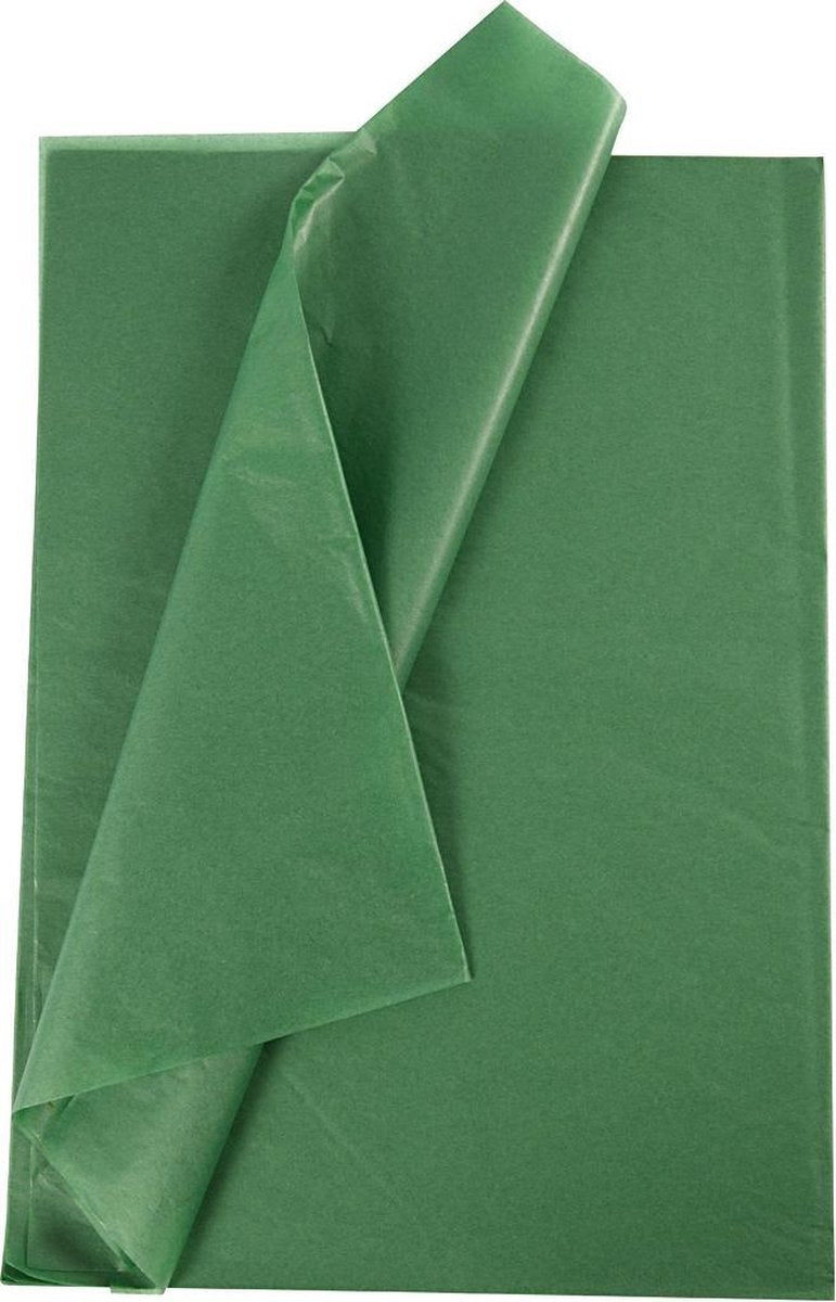 Afbeelding laden in galerijviewer, Creativ company tissuepapier groen 10 vellen 14 gr, 50x70cm
