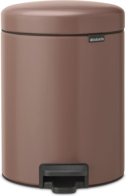 Brabantia newicon prullenbak - 5 liter - badkamer - satin taupe