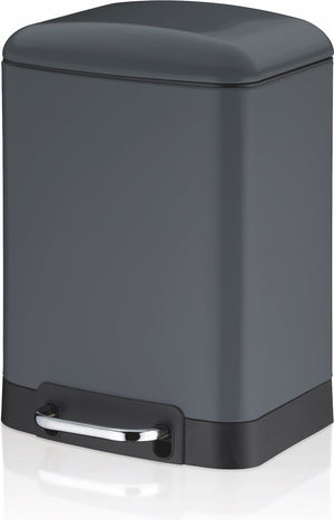 Kela afvalemmer, rvs, donker grijs, 6 l - | davino