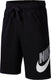 Nike b nsw club + hbr short ft jongens sportbroek - maat xs