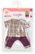 Corolle geruit shirt met broek kleine ontdekker - 30cm