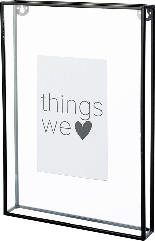Vtwonen - basic - fotolijst - zwart - metaal - 20x28x3,5cm