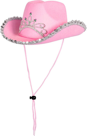 Boland kinderhoed glimmer roze