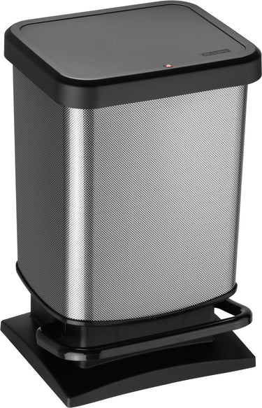 Rotho paso pedaalemmer - prullenbak 20l - bpa vrij - donker zilvermetallic