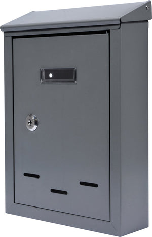 Vorel brievenbus small met 2 sleutels - grafiet - 285x200x60 mm