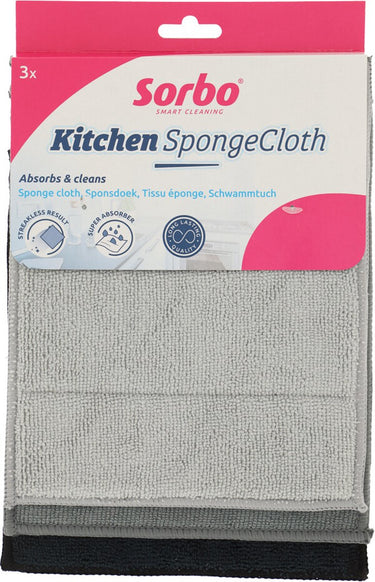 Sorbo microvezel sponsdoek set a 3 stuks