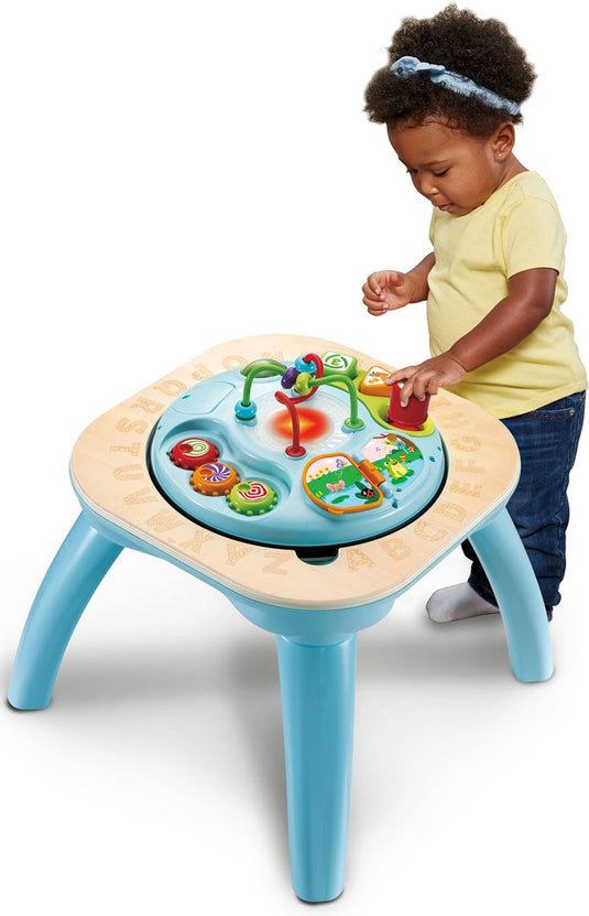 Vtech draai leer speeltafel - montessori speelgoed - educatief interactief - activiteiten tafel - kindertafel met cijfers, letters meer - vanaf 9 maanden
