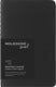 Moleskine notitieboek - smart collectie - cahier - pocket - zachte kaft - gelinieerd - zwart (set van 2)