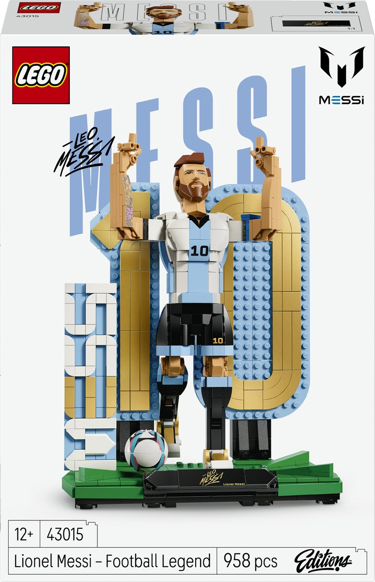 Chargez l'image dans la visionneuse de la galerie, Lego editions lionel messi – voetballegende voetbal speelgoed voor kinderen - 43015

