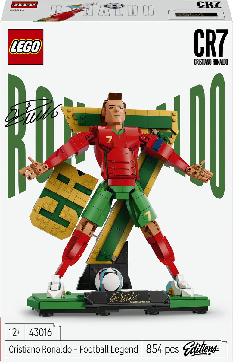 Laden Sie das Bild in Galerie -Viewer, Lego editions cristiano ronaldo - voetballegende cr 7 bouwpakket voor kinderen - 43016
