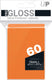 Ultrapro ultra pro - pro-gloss 60 klein formaat kaarthoesjes helder oranje pack (62 x 89 mm)