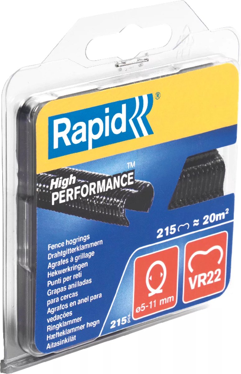 Afbeelding laden in galerijviewer, Rapid vr22 hek ringkrammen zwart - 40108804
