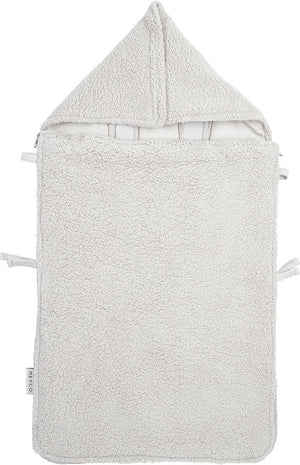 Meyco baby teddy voetenzak - greige - 40x82cm