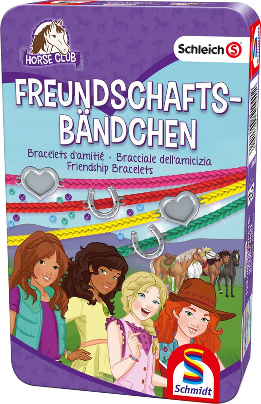 Schmidt ® - horse club vriendschapsarmbanden - knutselset - creatief diy sieraden maken - vanaf 6 jaar - 1+ speler