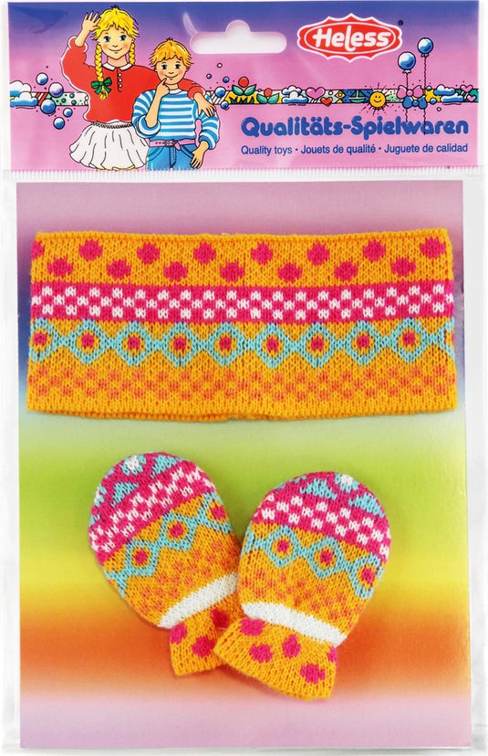 Heless poppen hoofdband met wanten, 35-45 cm