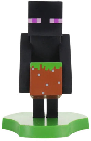 Cableguys minecraft - enderman - figurine standaard voor telefoon | oplaadcase (cable guys mini)