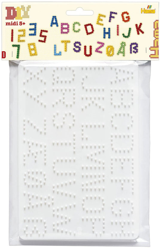 Hama grondplaten - cijfers en letters