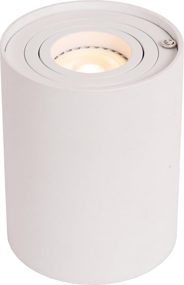 Lucide tube - tafellamp - ø 9,6 cm - led 3 stepdim - gu10 - 1x5w 2700k - wit