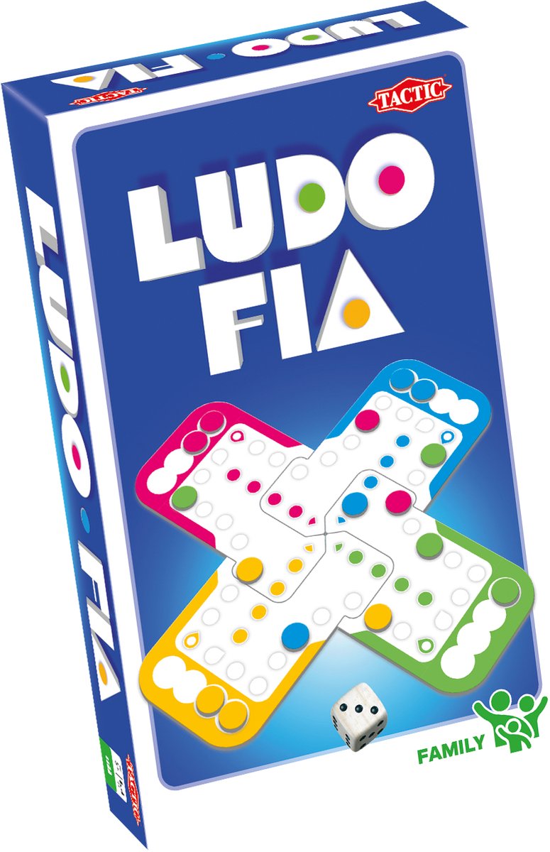 Chargez l'image dans la visionneuse de la galerie, Tactic ludo – bordspel – compacte editie – klassiek familiespel – vanaf 5 jaar – 2 tot 4 spelers
