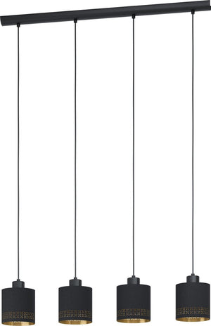 Eglo esteperra - hanglamp - e27 - 94 cm - zwart