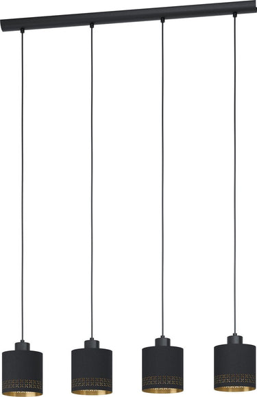 Eglo esteperra - hanglamp - e27 - 94 cm - zwart