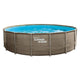 Summer waves zwembad elite frame 488 x 122 cm dark triple basketweave + zandfilterpomp