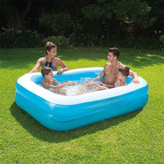 Summer waves zwembad familie 2-rings transparant 200 x 150 x 51 cm | 4 stuks