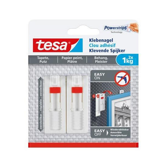 Tesa zelfklevende spijker powerstrips 1 kg verstelbaar