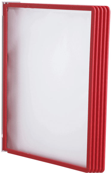Durable h j wandhouder durable 5551-03 a4 rood
