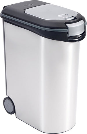 Curver voedselcontainer hond of kat - 54l - 20kg - 49x28x60,5cm - metallic