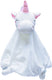 Beeztees puppy speelgoed knuffeldoek unicorn - puppy knuffel - honden speelgoed - pluche - wit - 33x25x14 cm
