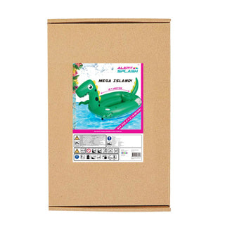 Alert opblaaseiland small dino 240x180 cm