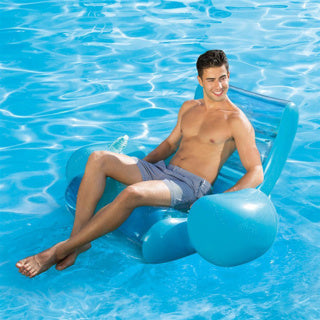 Load image into Gallery viewer, Summer waves opblaasbare stoel rocking lounge teal
