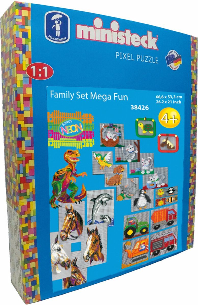 Afbeelding laden in galerijviewer, Ministeck familieset mega fun - xxl box, 4000st.
